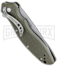 Kershaw Oso Sweet OD Green Assisted Opening Knife - Stonewash Plain -Kershaw Store Kershaw Oso Sweet Assisted Opening OD Green SW KS1830ODSW BHQ 79526 jr side large