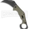 Kershaw Outlier OD Green GRN Assisted Folding Karambit - Black Stonewash Plain -Kershaw Store Kershaw Outlier OD Green Blackwash BHQ 185208 td large