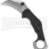 Kershaw Outlier Black GRN Assisted Folding Karambit - Stonewash Plain -Kershaw Store Kershaw Outlier Stonewash BHQ 185210 td large