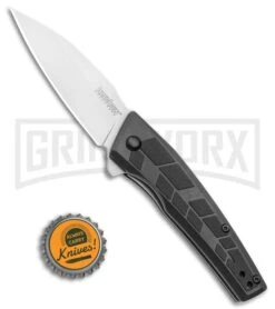 Kershaw Rhetoric Black GFN Assisted Knife 3in Bead Blast -Kershaw Store Kershaw Rhetoric A O 1342X BHQ 112279 LS Bottlecap large