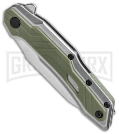 Kershaw Salvage Steel/Green GFN Spring Assisted Knife - Stonewash Plain 7 Kershaw Salvage Steel/Green GFN Spring Assisted Knife - Stonewash Plain -Kershaw Store Kershaw Salvage Reverse Tanto SA Steel Green GFN SW BHQ 139779 jr spine large