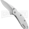 Kershaw Scallion Stainless Steel Assisted Opening Knife - Bead Blast Plain -Kershaw Store Kershaw Scallion BB 1620FL BHQ 2823 jr 2 large