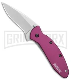 Kershaw Scallion Purple Aluminum Assisted Opening Knife - Bead Blast