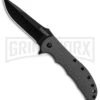 Kershaw Volt II Gray Assisted Opening Knife - Black Plain -Kershaw Store Kershaw Volt II Gray Black BHQ 84149 er large