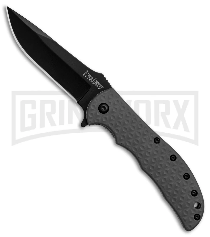 Kershaw Volt II Gray Assisted Opening Knife - Black Plain 3 Kershaw Volt II Gray Assisted Opening Knife - Black Plain