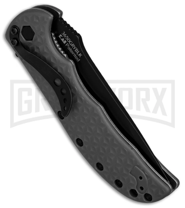 Kershaw Volt II Gray Assisted Opening Knife - Black Plain 4 Kershaw Volt II Gray Assisted Opening Knife - Black Plain - Image 2