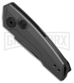 Kershaw Launch 9 Gray Aluminum Automatic Knife - Black SW Plain 7 Kershaw Launch 9 Gray Aluminum Automatic Knife - Black SW Plain -Kershaw Store Kershaw launch 9 AK Drop Point Gray Aluminum 2in BSW BHQ 177025 td spine large