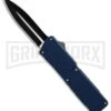 Lightning Blue D/A OTF Automatic Knife - Dagger Two-Tone Plain 1 Lightning Blue D/A OTF Automatic Knife - Dagger Two-Tone Plain -Kershaw Store Lightning Blue DA Dagger Two Tone Plain BP 30339 er large