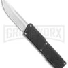 Lightning Elite Black D/A OTF Automatic Knife - Drop Point Satin Plain 2 Lightning Elite Black D/A OTF Automatic Knife - Drop Point Satin Plain -Kershaw Store Lightning Elite Black DA OTF Auto DP Satin GX 35942 jr large