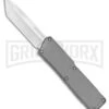 Lightning Gray D/A OTF Automatic Knife - Tanto Satin -Kershaw Store Lightning Gray DA OTF Auto Knife Tanto Satin GX 34076 jr large