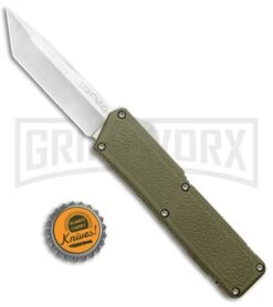 Lightning OD Green D/A OTF Automatic Knife - Tanto Satin -Kershaw Store Lightning OD DA OTF Auto Tanto Satin GX 33424 jr bottlecap large