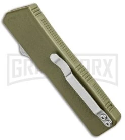 Lightning OD Green D/A OTF Automatic Knife - Tanto Satin -Kershaw Store Lightning OD DA OTF Auto Tanto Satin GX 33424 jr side large