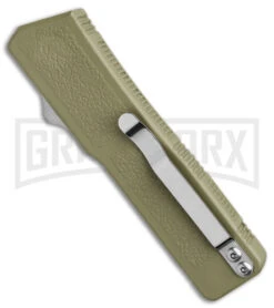 Lightning OD Green D/A OTF Automatic Knife - Tanto Satin Serr 8 Lightning OD Green D/A OTF Automatic Knife - Tanto Satin Serr -Kershaw Store Lightning OD Green DA OTF Auto Serr Tanto Satin GX 39005 jr side large