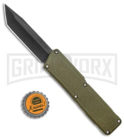 Lightning OD Green D/A OTF Automatic Knife - Tanto Black -Kershaw Store Lightning OD Green DA OTF Auto Tanto Black GX 39058 jr bottlecap large