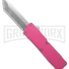 Lightning Pink D/A OTF Automatic Knife - Tanto Satin Serr -Kershaw Store Lightning Pink DA OTF Automatic Knife Tanto Satin Serr GX 41323 td large