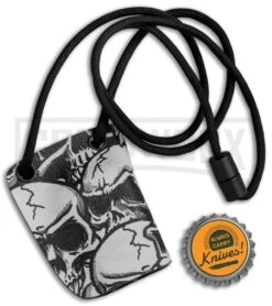 Linos Kydex Skull Sheath W/ Black Neck Cord For Boker Kalashnikov KALS -Kershaw Store Linos Kydex Sheath Skull for Boker Kalashnikov Black Neck Cord KALS BHQ 80739 jr bottlecap large