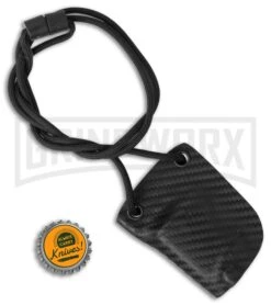 Linos Kydex Boker Kalashnikov Neck Sheath W/ Black Cord - Carbon Fiber -Kershaw Store Linos Kydex Sheath for Boker Kalashnikov Neck Cord Carbon Fiber BHQ 68495 er bottlecap large