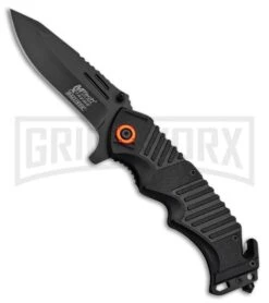 M-Tech Xtreme Ballistic Radical Black Spring Assisted Knife - Black Plain