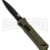 M&P Spring Assisted OD Green OTF Spear Point Knife - Black Plain -Kershaw Store MP OTF Spear Point OD Green Black BHQ 89672 er 2 large