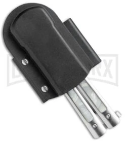 Magnificent Pearlex Balisong Butterfly Knife- Satin Plain -Kershaw Store Magnificent Pearlex Balisong Butterfly Satin GBS43 BP 12776 jr sheath large