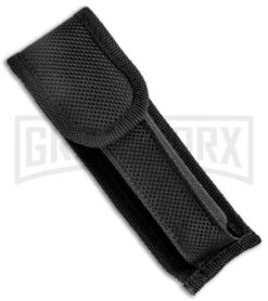 Mago 9" Italian Stiletto Black OTF Automatic Knife Black Acrylic (3.8" Satin) -Kershaw Store Mago 9in Black Smoke Abyss Italian Dagger OTF Auto Black Satin GX 37083 jr sheath large