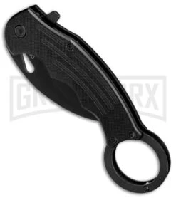 Mantis Black G-10 Spring Assisted Karambit Knife - Black Plain 7 Mantis Black G-10 Spring Assisted Karambit Knife - Black Plain -Kershaw Store Mantis Karambit SA Black G 10 Black MANMK5 BHQ 56615 jr spine large