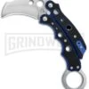 Mantis Vuja De Black/Blue G-10 Balisong Karambit Butterfly Knife - Satin Plain -Kershaw Store Mantis Vuja De Balisong Karambit Crossover Black Blue G 10 Satin MANMK4B BHQ 56610 jr large