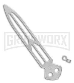 Maxace Knives Balisong Obsidian Black SW Titanium - Satin Plain -Kershaw Store Maxace Knives Balisong Obsidian Black Titanium Handles CF Inlay 4 Satin BHQ 120301 LS Blade large