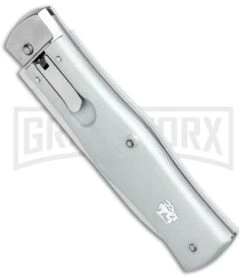 Mikov 241 Predator ABS Gray Automatic Leverlock Knife - Satin Bayo 7 Mikov 241 Predator ABS Gray Automatic Leverlock Knife - Satin Bayo -Kershaw Store Mikov 241 Predator LL Auto ABS Gray Bayo BHQ 92883 jr spine 2 large