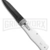 Mikov 241 Predator ABS White Automatic Lever Lock Knife - Black Bayo 2 Mikov 241 Predator ABS White Automatic Lever Lock Knife - Black Bayo -Kershaw Store Mikov 241 Predator LL Auto ABS White Black Bayo BHQ 102913 jr large