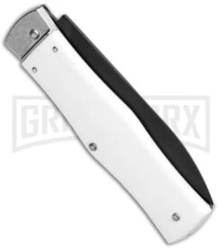 Mikov 241 Predator ABS White Automatic Lever Lock Knife - Black Bayo 8 Mikov 241 Predator ABS White Automatic Lever Lock Knife - Black Bayo -Kershaw Store Mikov 241 Predator LL Auto ABS White Black Bayo BHQ 102913 jr side large