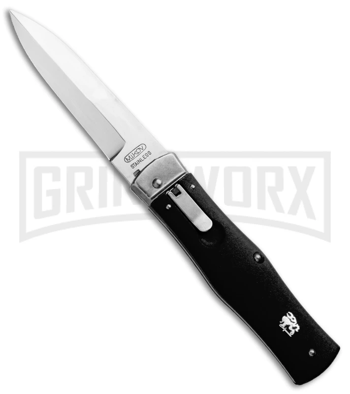 Mikov 241 Predator ABS Black Automatic Lever Lock Knife - Bayo Polish Plain 3 Mikov 241 Predator ABS Black Automatic Lever Lock Knife - Bayo Polish Plain