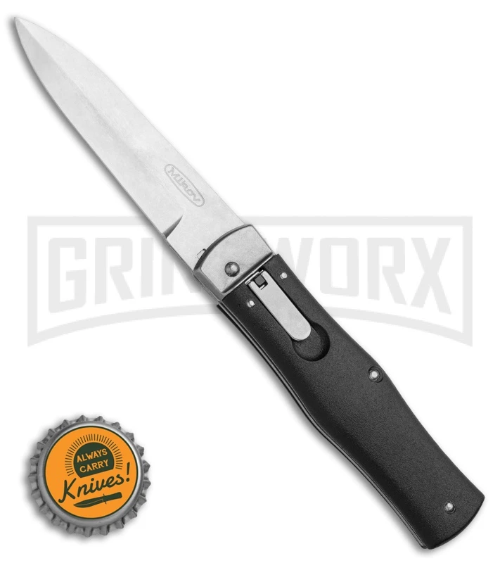 Mikov 241 Predator ABS Black Automatic Lever Lock Knife Clip - Bayo SW Plain 6 Mikov 241 Predator ABS Black Automatic Lever Lock Knife Clip - Bayo SW Plain - Image 4