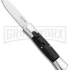AKC 007 Concord Black OTF Automatic Knife Gray/Black - Spear Point Satin -Kershaw Store Minion Concord Polish Black OTF Auto Flat Satin Plain GX 35509 jr large