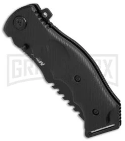 M-Tech Xtreme Chopper Black G-10 Spring Assisted Knife - Black Plain -Kershaw Store Mtech Xtreme Chopper Black G10 black BHQ 58292 er spine large