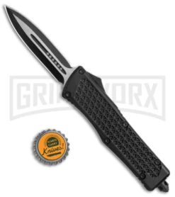 Trooper OTF Textured Black Automatic Dagger Knife - Two-Tone Plain 11 Trooper OTF Textured Black Automatic Dagger Knife - Two-Tone Plain -Kershaw Store New Style OTF Auto Textured Grid Scales Dagger TT GX 38554 jr bottlecap large