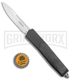 No Limit Knives Instigator Black OTF Automatic Knife - Satin Drop Point Plain 11 No Limit Knives Instigator Black OTF Automatic Knife - Satin Drop Point Plain -Kershaw Store No Limit Knives Instigator Black OTF Auto Modified Satin GX 38880 jr bottlecap large