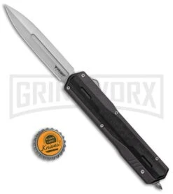No Limit Night Stalker Gray OTF Automatic Knife - Satin Plain CPM-S90V -Kershaw Store No Limit Night Stalker Gray OTF Auto Satin GX 37066 jr bottlecap large