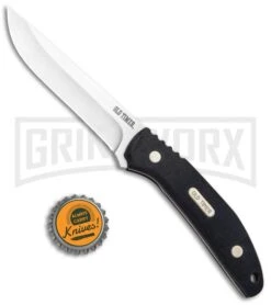 Old Timer 993 G-10 Fixed Blade Knife - Satin Plain -Kershaw Store Old Timer 993 Black G 10 Satin 1100032 BHQ 93622 jr bottlecap large