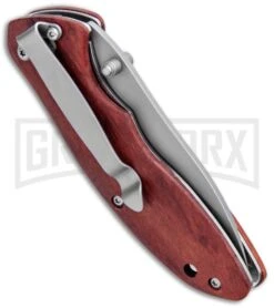 Old Timer 1100030 Rosewood Spring Assisted Knife - Bead Blast Plain 8 Old Timer 1100030 Rosewood Spring Assisted Knife - Bead Blast Plain -Kershaw Store Old Timer Assisted Opening Rosewood BB 1100030 BHQ 93620 jr side large