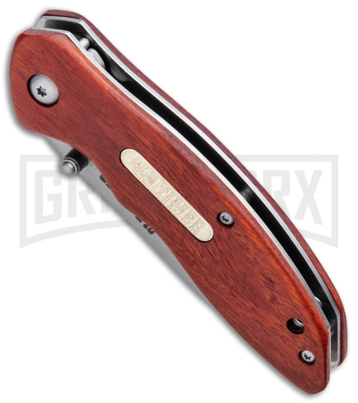 Old Timer 1100030 Rosewood Spring Assisted Knife - Bead Blast Plain 4 Old Timer 1100030 Rosewood Spring Assisted Knife - Bead Blast Plain - Image 2