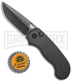 Paragon Snapper Black Automatic Knife -Black Drop Point -Kershaw Store Paragon Snapper Black Auto Black BHQ 122942 jr bottlecap large