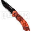 Remington F.A.S.T. 2.0 Orange Camo Aluminum Spring Assisted Knife - Black Serr -Kershaw Store Remington fast 2.0 sa orange camo alum black GX 31471 jr large
