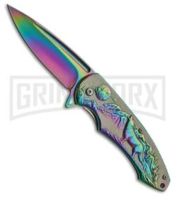 Rite Edge Night Howler Spectrum Spring Assisted Knife - Spectrum Plain