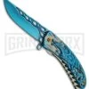 Rite Edge Searing Brute Blue Spring Assisted Knife - Blue Plain -Kershaw Store Rite Edge Searing Brute blue BHQ 53245 er large