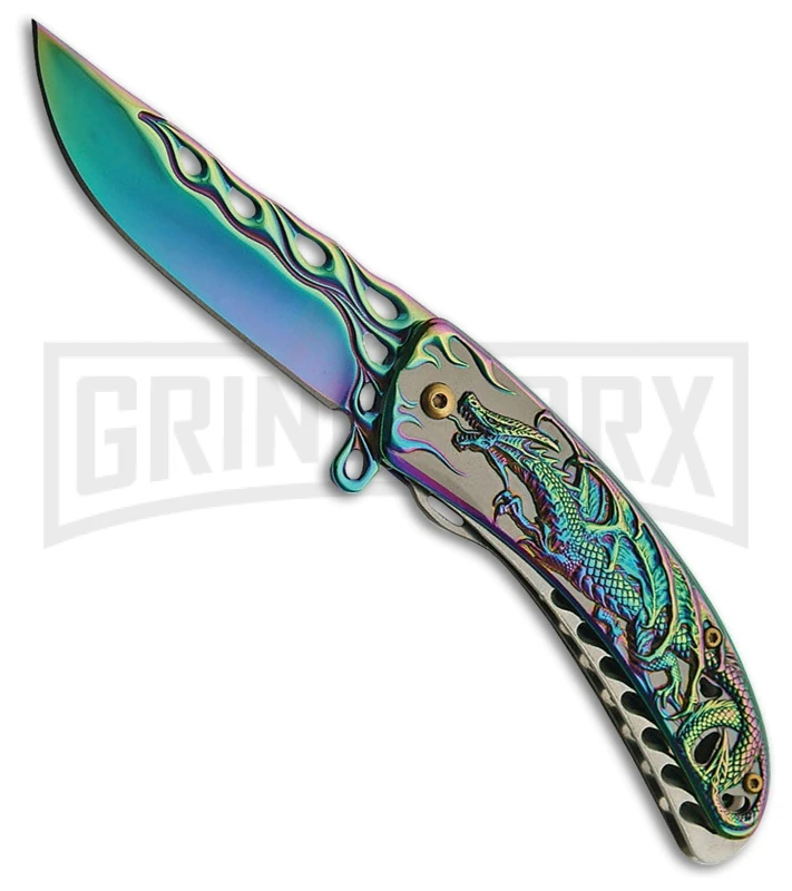Rite Edge Searing Brute Spectrum Spring Assisted Knife - Spectrum Plain 3 Rite Edge Searing Brute Spectrum Spring Assisted Knife - Spectrum Plain