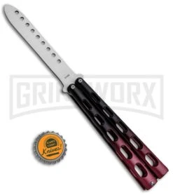 Ronin Gear Red/Black Balisong Trainer Butterfly Knife - Satin Plain -Kershaw Store Ronin Gear Red Black Butterfly Practice Trainer CHINA BK3RD BHQ 89894 jr bottlecap large