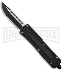 Rumble Black D/A OTF Automatic Knife - Two-Tone Plain