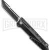 Rumble Scian Black D/A OTF Automatic Knife - Blk Tanto 2 Tone W/ Fuller -Kershaw Store Rumble Black DA OTF Auto Black Tanto TT GX 38035 jr large