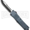 SDS Ultro Sim. Carbon Fiber OTF Auto Knife - Two Tone Drop Point -Kershaw Store Rumble Sim CF OTF Auto TT DP GX 38413 jr large